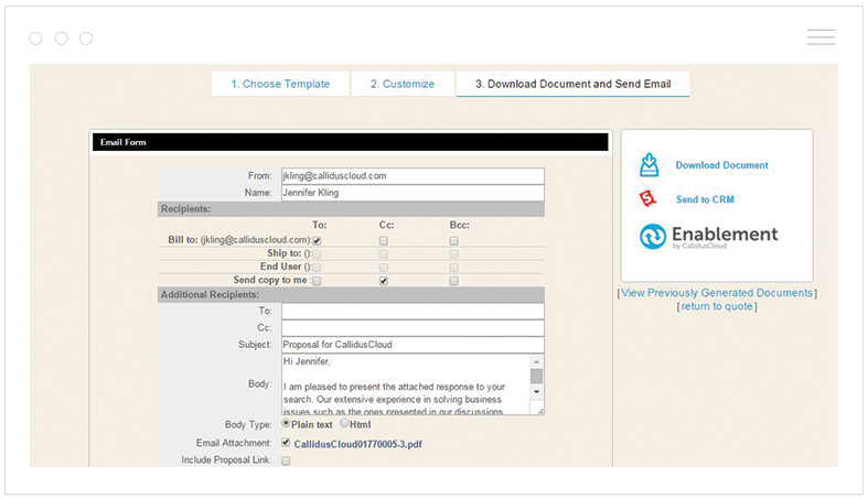 CallidusCloud CPQ Software features configuration guided selling