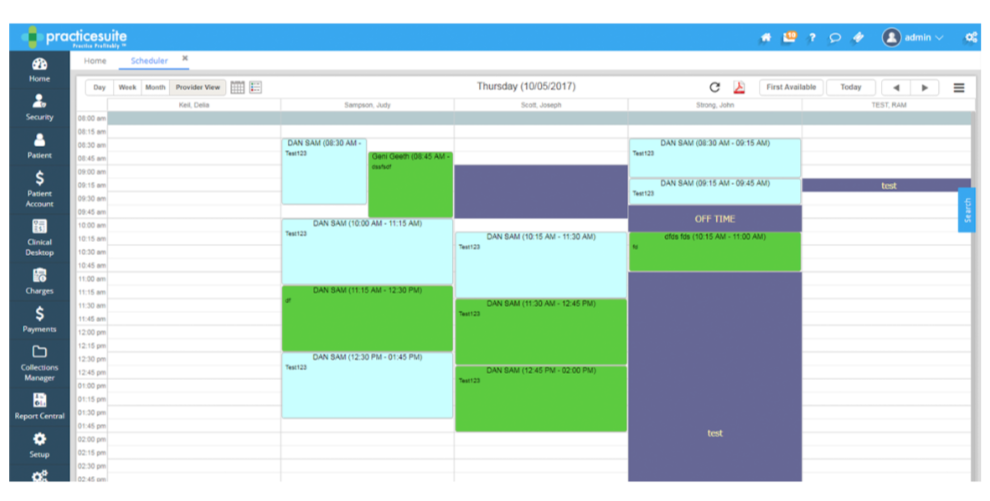 Manage appointments by using patient scheduling modules