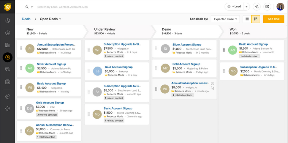 Freshsales Deal Pipeline