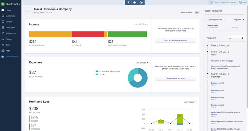 Accounting ERP Suite Example