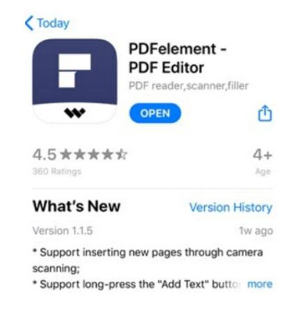 PDFelement App Store View