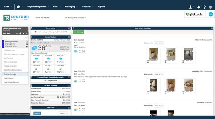 Real Time Weather Forecasting in BuilderTrend