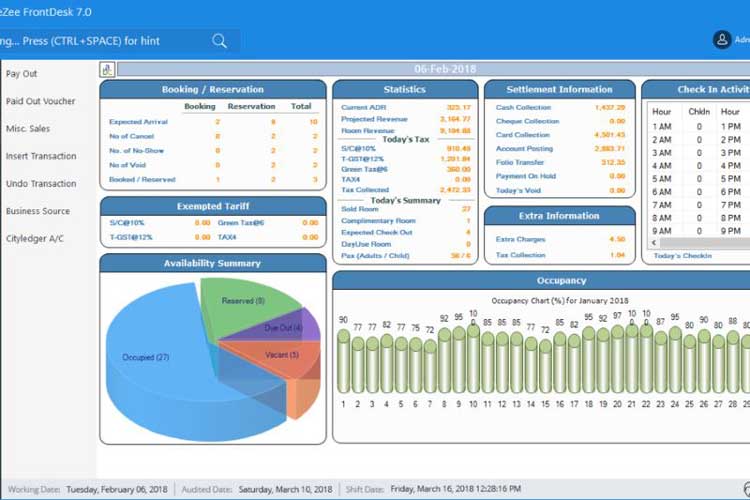 Integrated Calendar in Hotel Management Software to Manage Bookings and Other Operations