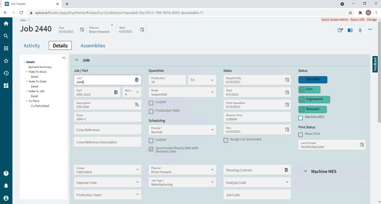 Epicor vs NetSuite Kinetic Screenshot