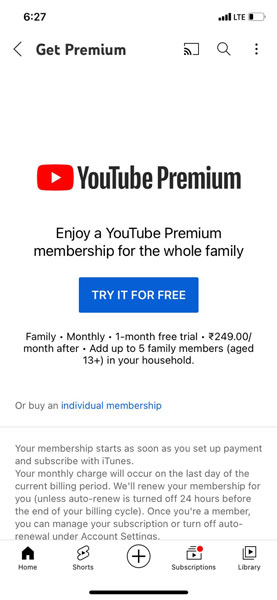 Family Plan Free Trial Apple