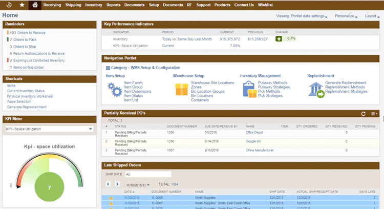 scr warehouse management system