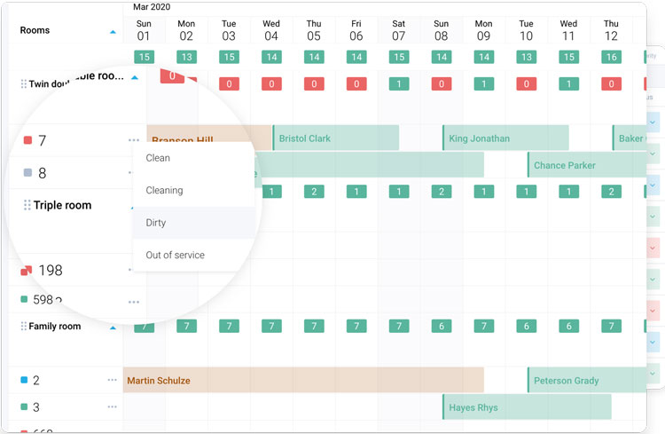 HotelFriend Integrated Calendar to Schedule and Track Maintenance