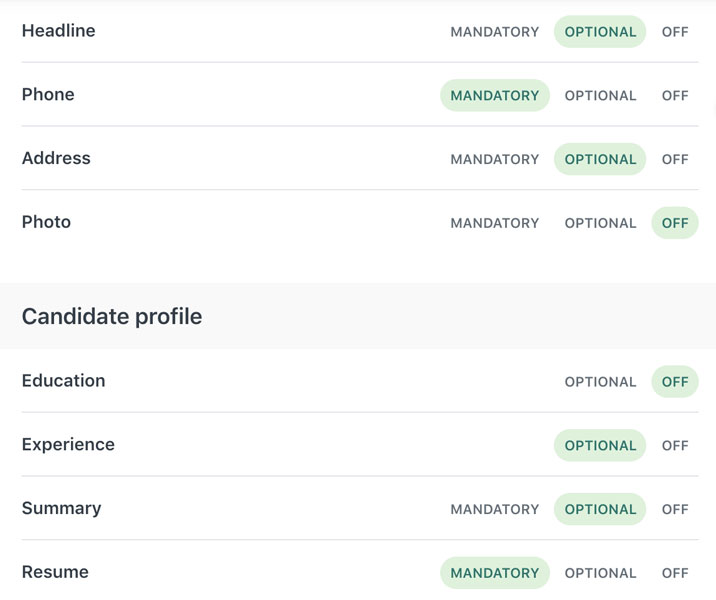 Workable Job Application Form Management