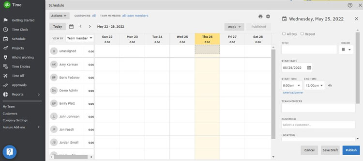 Managing Timesheets in QuicxkBooks Time