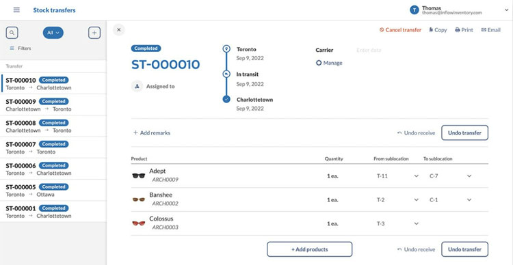 Shipping Management and Inventory Control with inFlow