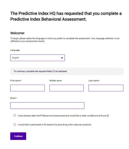 The Predictive Index ORQ Tests