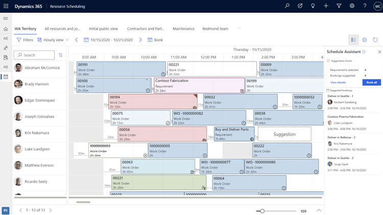 Dynamics365 Resource Scheduling