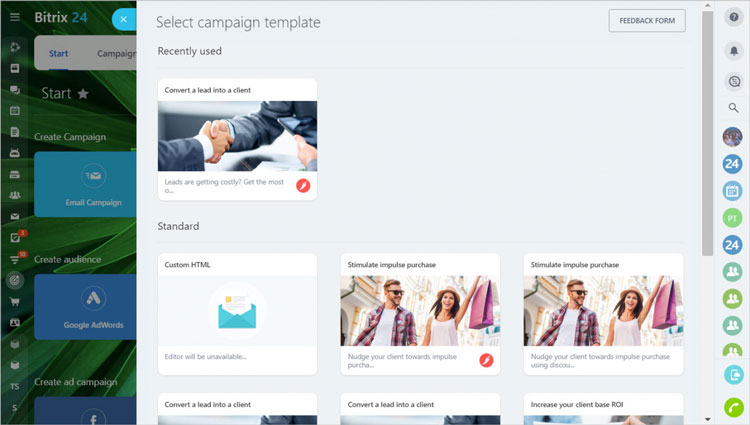 Omnichannel Campaign Creation in Bitrix 24