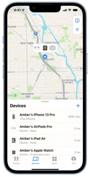 Device Lists in Find My App