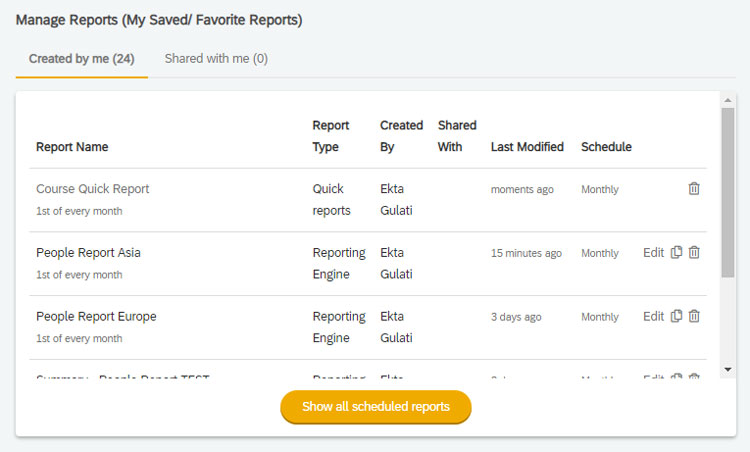 SAP Litmos Reporting Dashboard