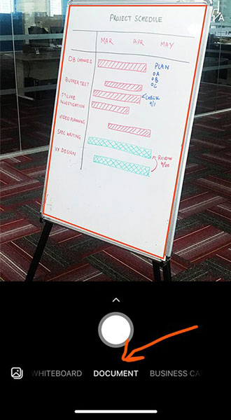 Microsoft Office Lens Document Mode