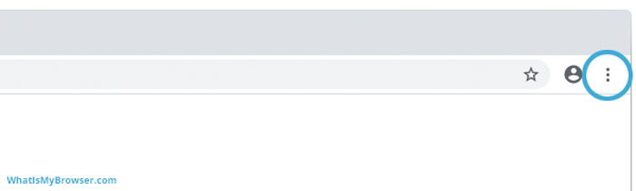 Google Chrome three-dot menu