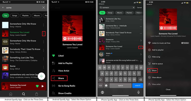 Sharing Music through Spotify