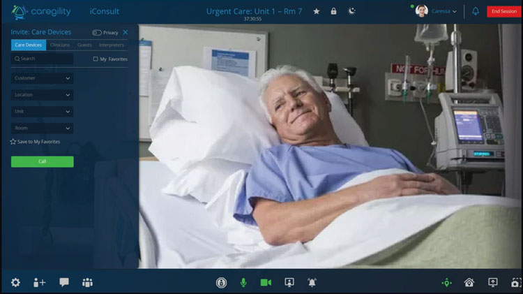 Patient Monitoring through High Quality Video Calls in Caregility