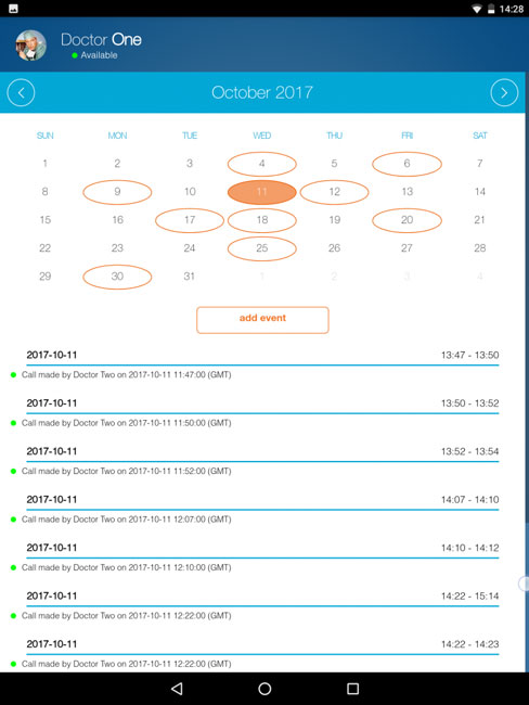 Calendar and Schedule Management in swyMed