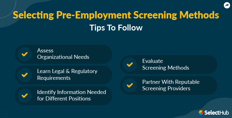 Tips to Select Screening Methods