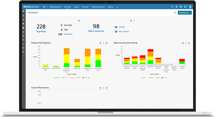 MetricStream Reports and Data Visualization