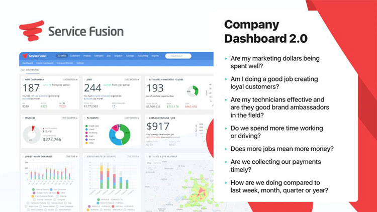 Service Fusion Dashboard