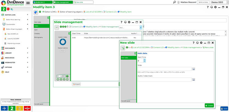 DynDevice Slides Management