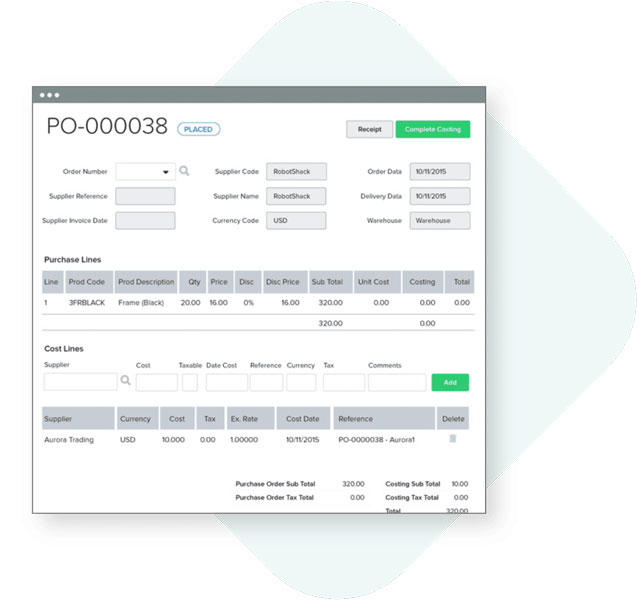 SCM Requirements Purchase Add