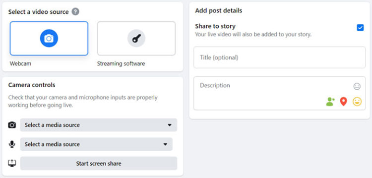 Facebook Live Video Source