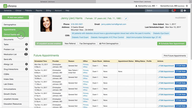 Record Patient Appointment and Visit Times with Drchrono