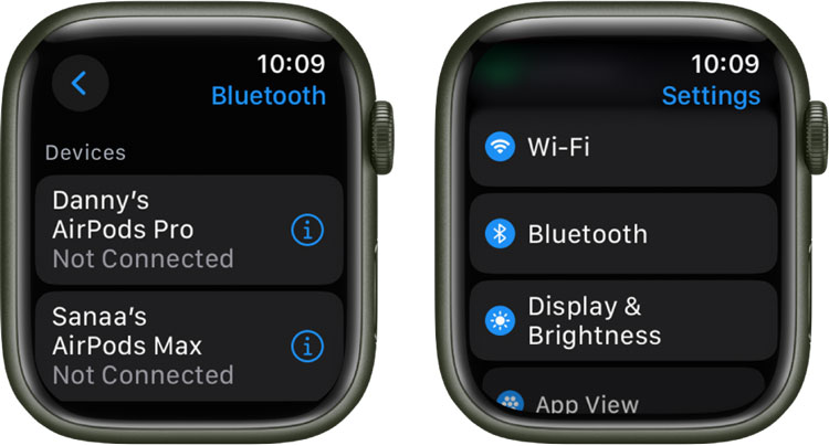 Connect Airpods with Apple Watch