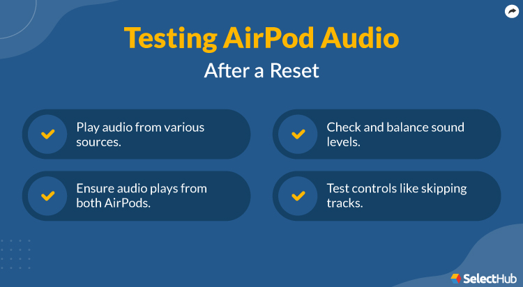 Post AirPod Reset Checks