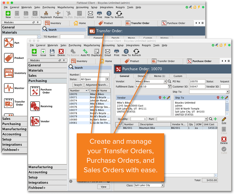 Fishbowl Inventory Order Management