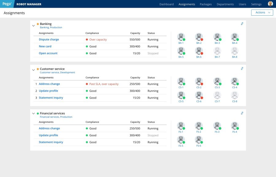 Pega CRM Robot Manager