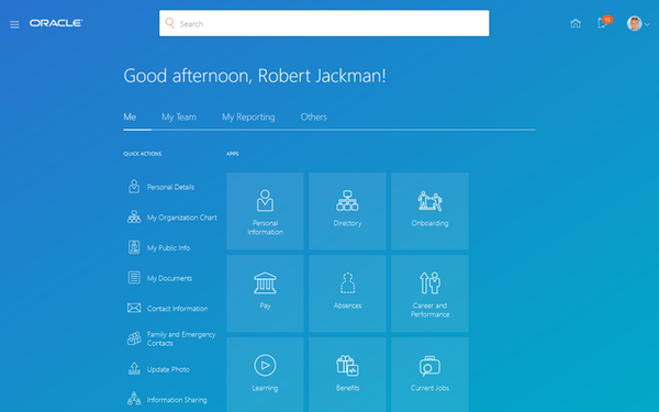Oracle HCM Dashboard