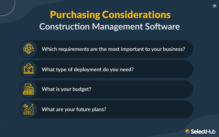 Construction Management Software Purchase Considerations