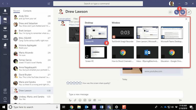 Screen Sharing in Web Conferencing