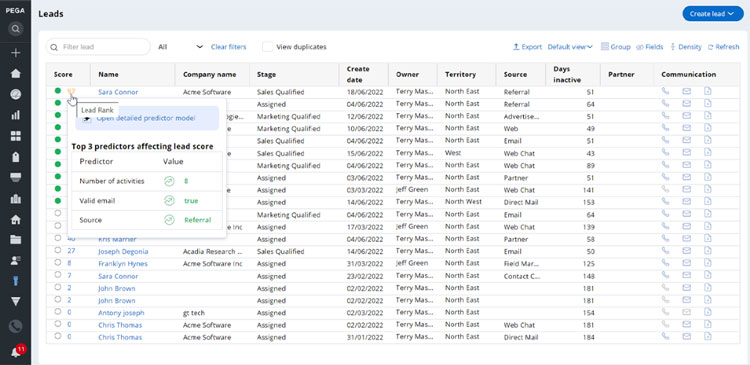 Pega Lead Management Module